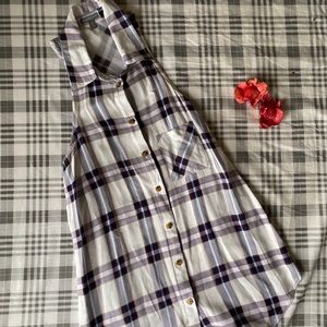 Charlotte Russe Flannel Tank